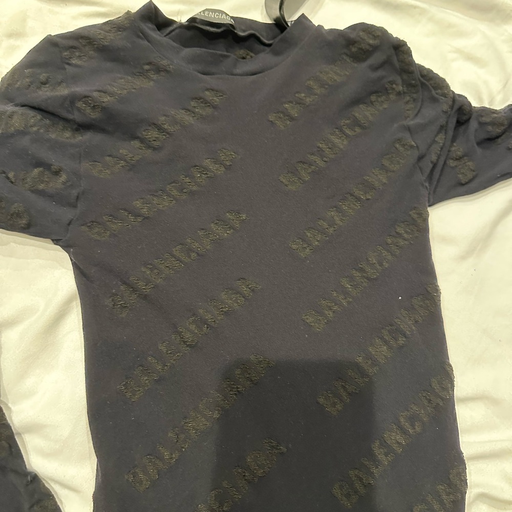 Balenciaga Sheer all over logo dress - Picture 6 of 6